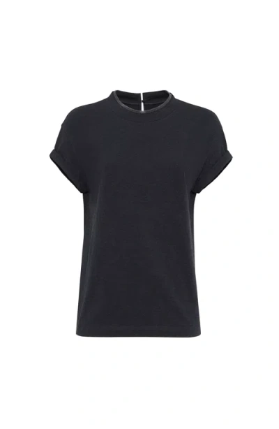 Brunello Cucinelli T-shirt With Precious Faux Layering