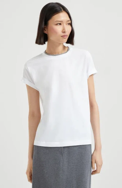 Brunello Cucinelli T-shirt With Precious Faux Layering