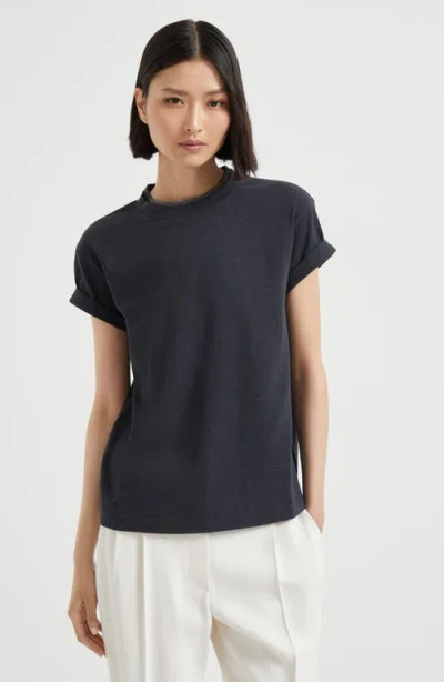 Brunello Cucinelli T-shirt With Precious Faux Layering