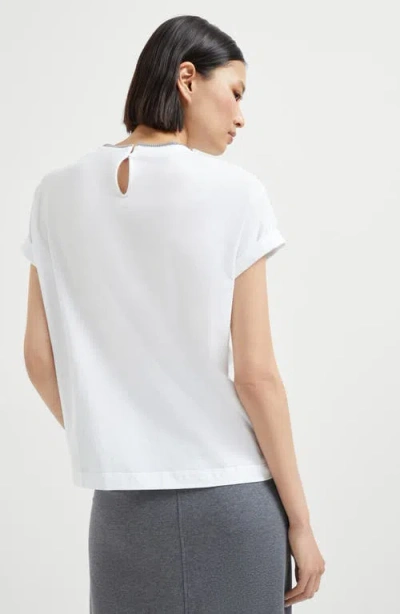 Brunello Cucinelli T-shirt With Precious Faux Layering