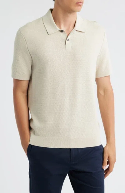 Theory Soris Cotton Polo In Neutral