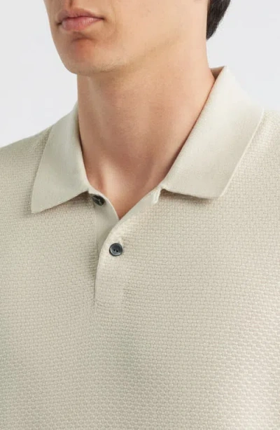 Theory Soris Cotton Polo In Neutral