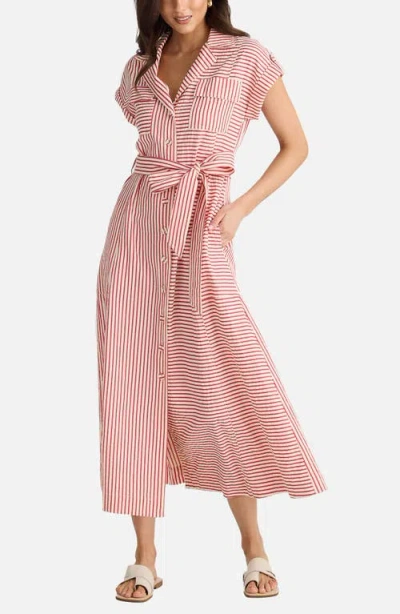 Brave + True Brave+true Portia Directional Stripe Maxi Shirtdress