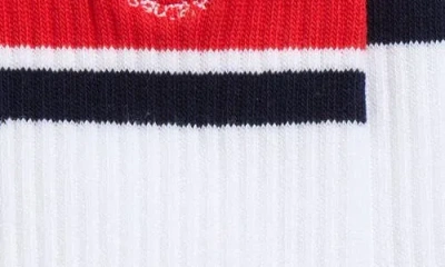 Sporty And Rich Sporty & Rich Roller Logo Embroidered Crew Socks