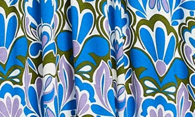 Boden Melanie Print Jersey Midi Dress In Blue