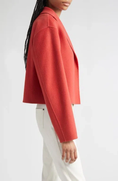 Lafayette 148 New York Crop Jacket In Red