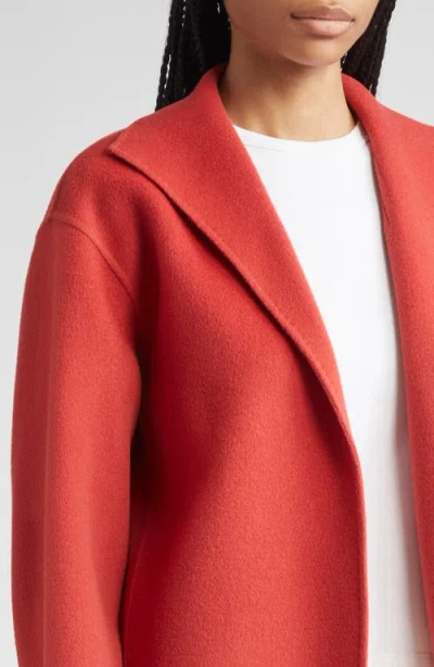 Lafayette 148 New York Crop Jacket In Red
