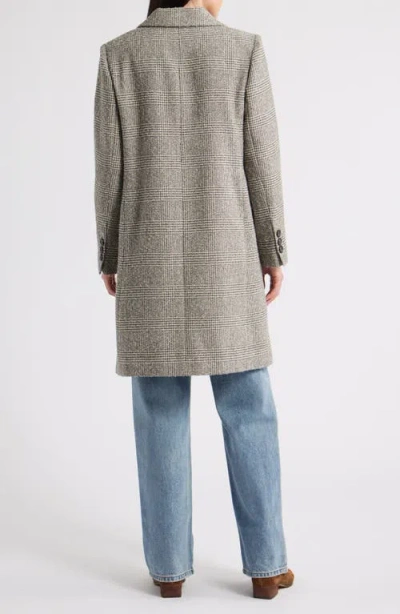 Sam Edelman Double Breasted Notch Lapel Coat In Gray