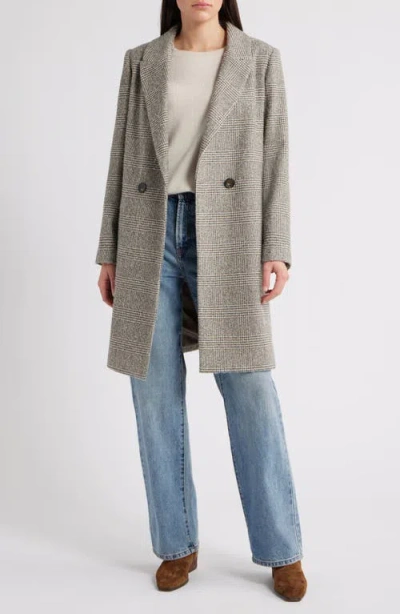 Sam Edelman Double Breasted Notch Lapel Coat In Gray