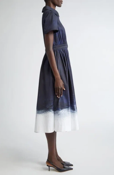 Jason Wu Collection Brushed Stretch Cotton Canvas Midi Dress