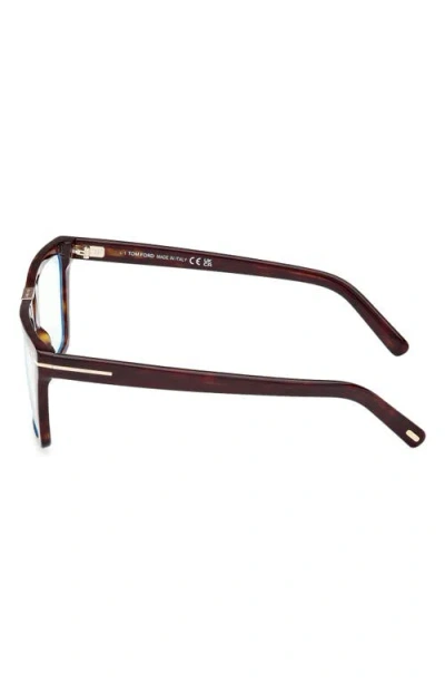 Tom Ford 57mm Square Blue Light Blocking Glasses