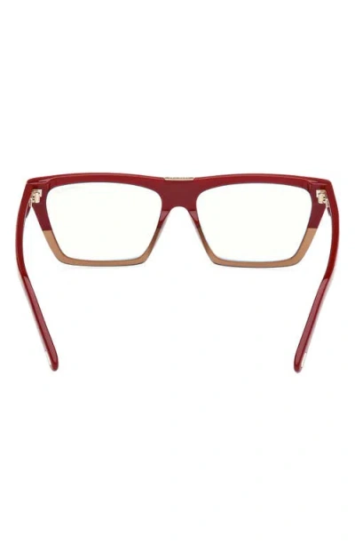 Tom Ford 57mm Square Blue Light Blocking Glasses