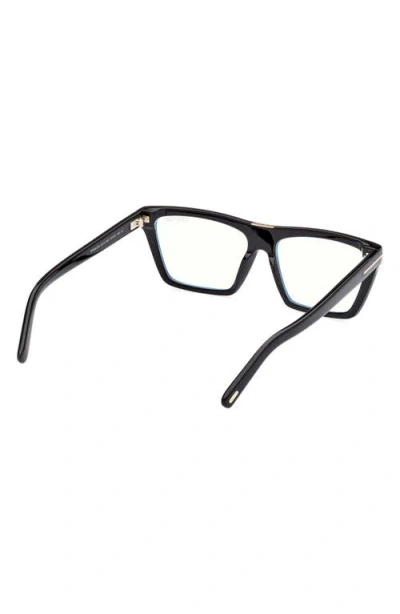 Tom Ford 57mm Square Blue Light Blocking Glasses
