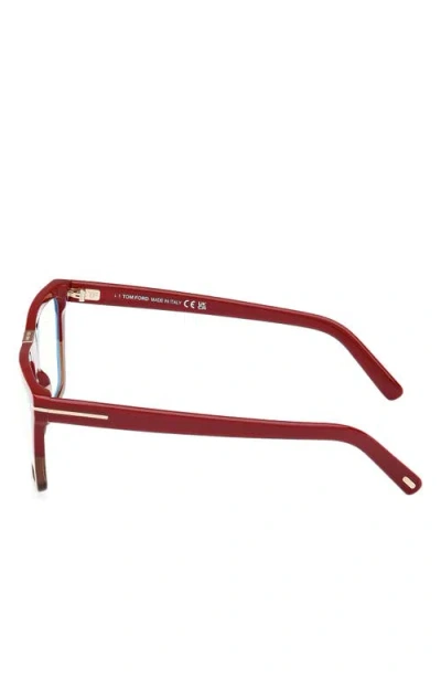 Tom Ford 57mm Square Blue Light Blocking Glasses