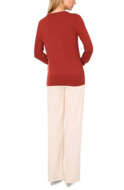 Halogenr Halogen(r) Button Cuff Crewneck Sweater