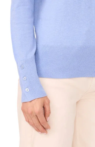Halogenr Halogen(r) Button Cuff Crewneck Sweater