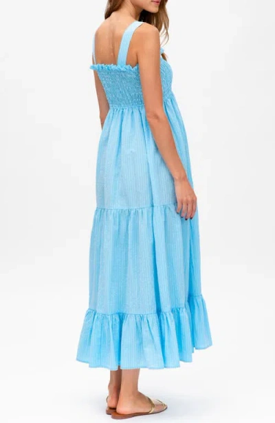 Pietro Brunelli Maternity Cotton & Linen Maternity Maxi Dress