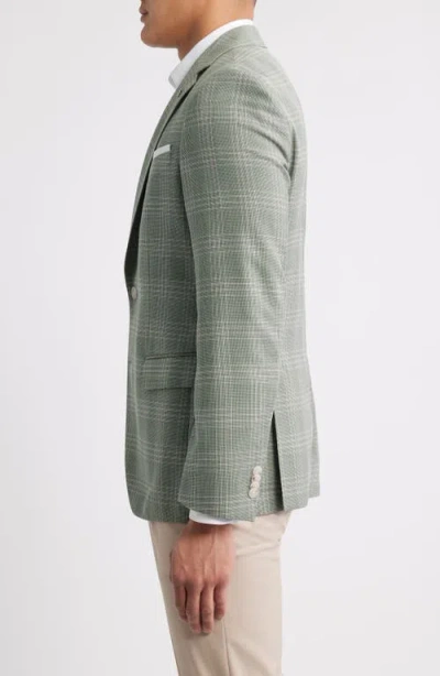 Hugo Boss Boss Hutson Plaid Virgin Wool Sport Coat In Gray