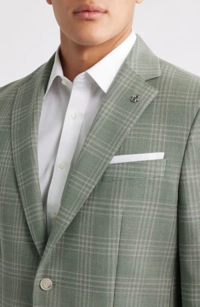 Hugo Boss Boss Hutson Plaid Virgin Wool Sport Coat In Gray