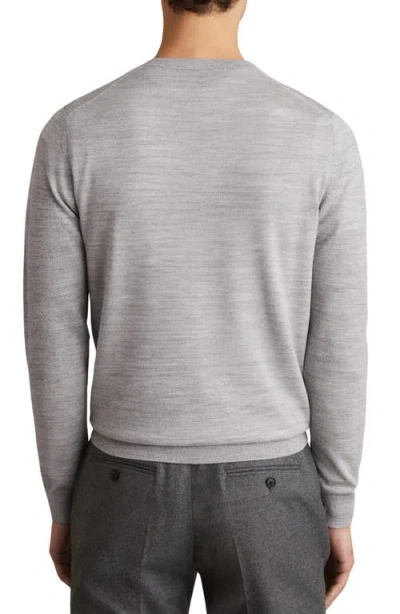 Reiss Wessex Crewneck Wool Sweater In Gray