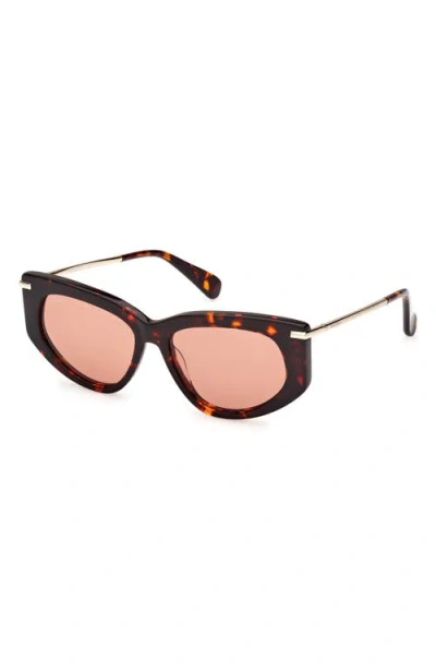 Max Mara Beth 54mm Polarized Geometric Sunglasses