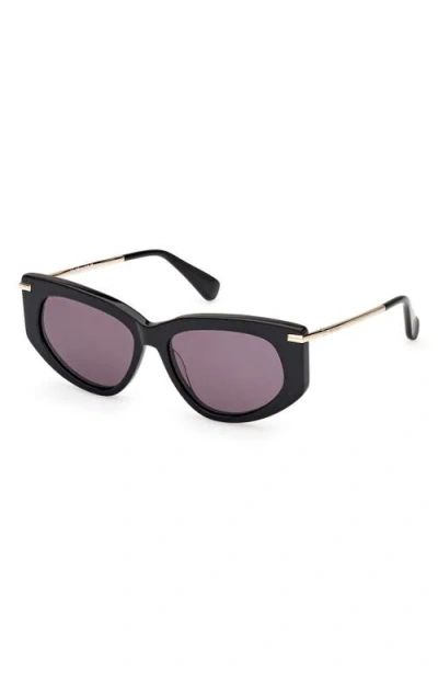 Max Mara Beth 54mm Polarized Geometric Sunglasses
