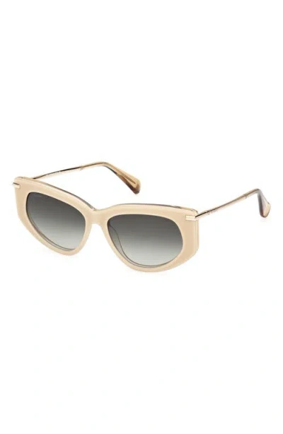 Max Mara Beth 54mm Polarized Geometric Sunglasses