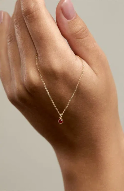 Set & Stones Birthstone Charm Pendant Necklace
