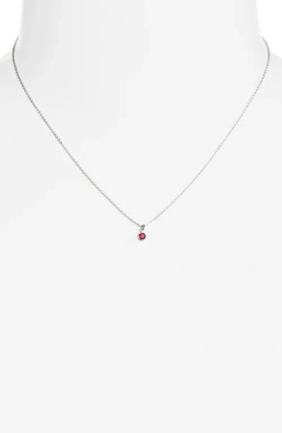 Set & Stones Birthstone Charm Pendant Necklace
