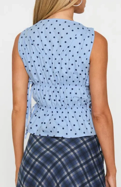 Princess Polly Endless Summers Tie Side Sleeveless Top In Blue