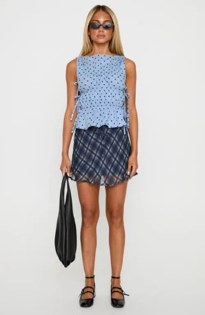 Princess Polly Endless Summers Tie Side Sleeveless Top In Blue