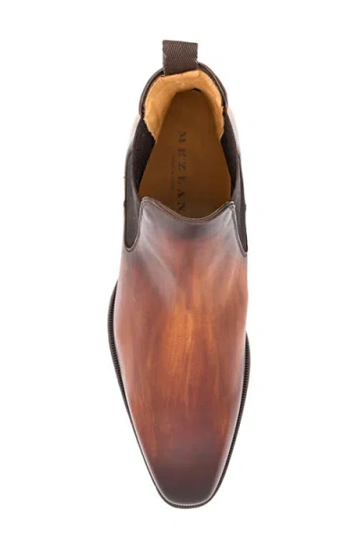 Mezlan Cervantes Plain Toe Chelsea Boot In Brown