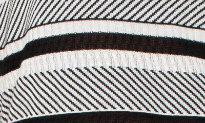Liverpool Los Angeles Stripe Ruffle Sleeve Sweater