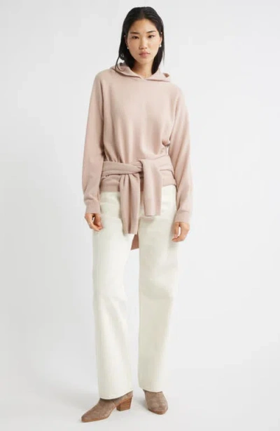 Nordstrom Cashmere Sweater Hoodie In White
