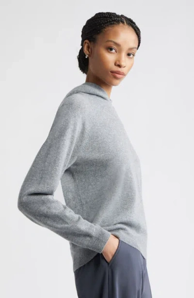 Nordstrom Cashmere Sweater Hoodie In Gray