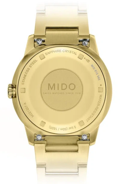 Mido Commander Lady Black Dial Automatic Bracelet Watch, 35mm