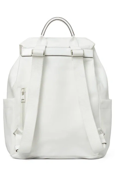 Tory Burch Virgina Nylon Backpack In White