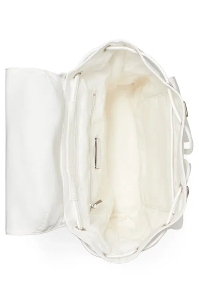 Tory Burch Virgina Nylon Backpack In White