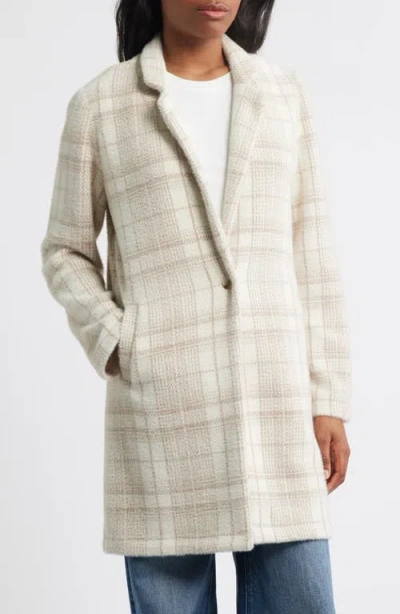 Thread & Supply Plaid Coat With Bib Hoodie