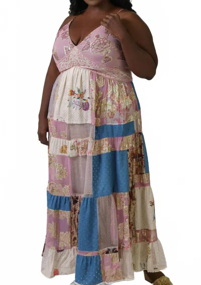 Verb Elana Maxi Dress - Plus Size In Pink Multi In Pink