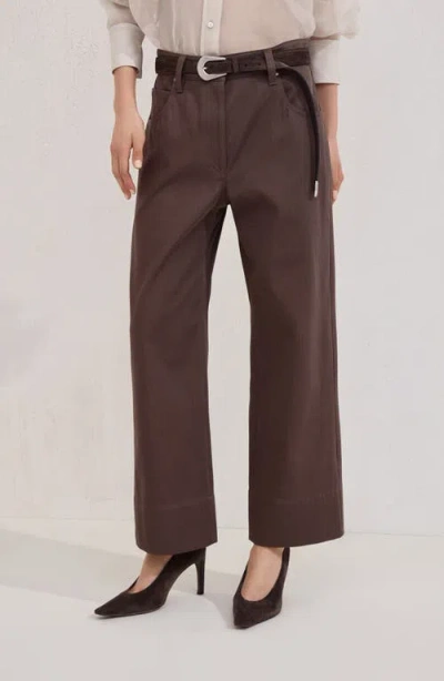 Brunello Cucinelli Cotton Moleskin Barrel Trousers