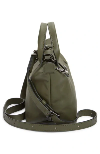 Longchamp Le Pilage Xtra Green Handbag With Adjustable And Removable Shoulder Strap And Embossed Logo On The F