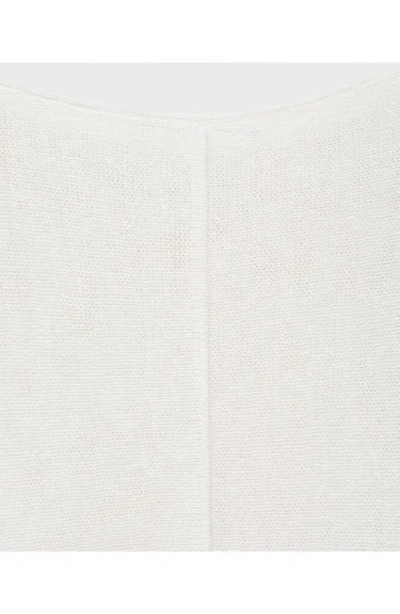 Mango Oversize Fine Knit Sweater In White