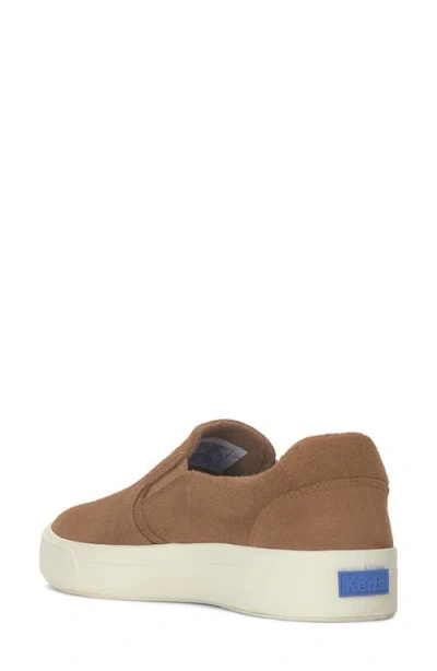 Keds Wide Width Pursuit Slipon Sneaker In Brown