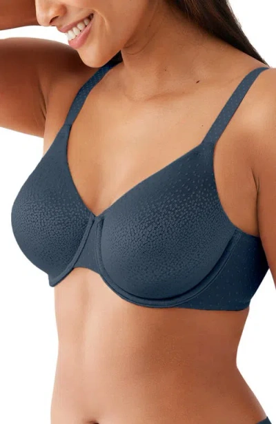 Wacoal Back Appeal Smoothing Underwire Bra In Blue