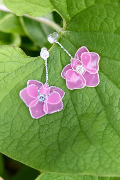 Alex And Ani New York Botanical Garden® Orchid Statement Earrings