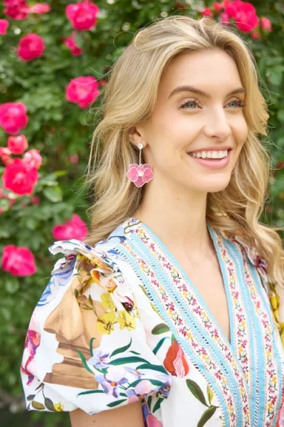 Alex And Ani New York Botanical Garden® Orchid Statement Earrings