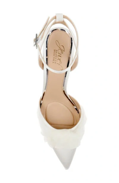 Jewel Badgley Mischka Women's Federica Evening Knot Pumps In White