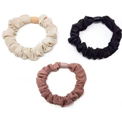 Puttisu 3pc Bead Core Elastic Scrunchie Set