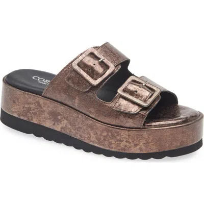 Cordani Karson 2 Platform Slide Sandal In Gray